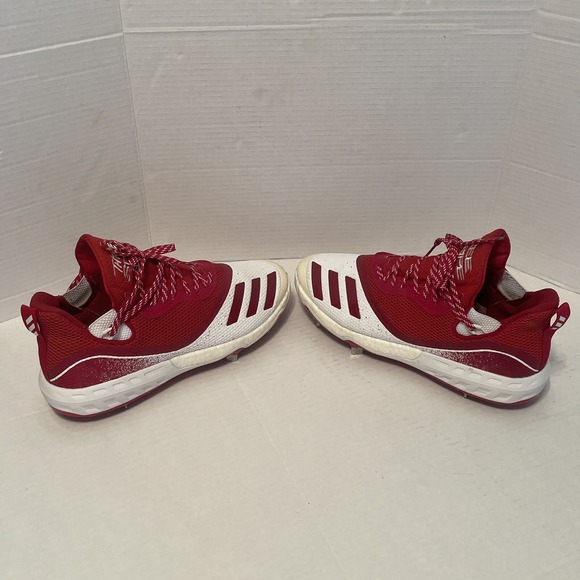 Men's‎ Adidas Size 12.5 Icon V Baseball Cleats Red & White G28248 - Picture 5 of 10